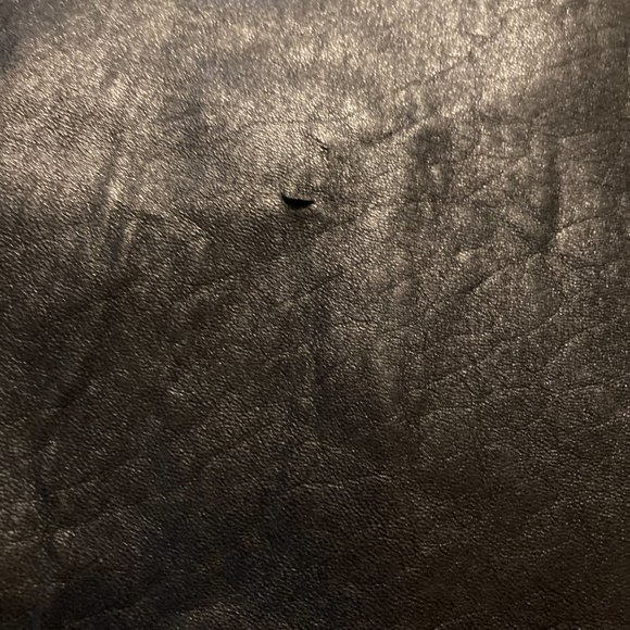 Mens Vintage Black Leather Jacket -- XXL - Picture 10 of 12